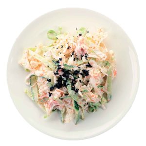 Салат с крабом и пекинской капустой