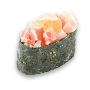 Суши гункан с острым окунем