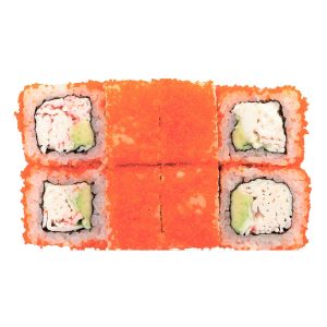 Большой ролл Калифорния с крабом и авокадо