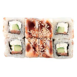 Большой ролл Канада с угрем, огурцом