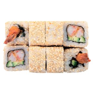 Большой ролл Спешл ролл с тигровой креветкой панко