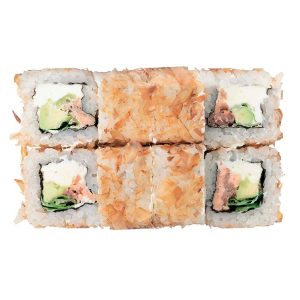 Большой ролл Фудзи с лососем терияки