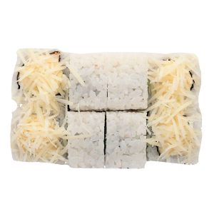 Большой ролл Цезарь с куриным филе и соусом цезарь