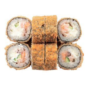 Горячий ролл Пенёк с креветкой коктейльной и угрем