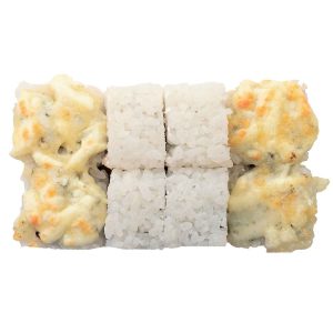 Запеченный ролл 4 сыра с креметте, моцареллой и дор блю