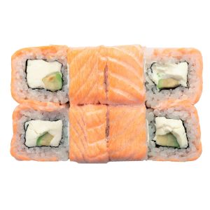 Запеченный ролл Запеченная филадельфия с авокадо и лососем