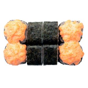 Запеченный ролл Катана с угрем, масаго и моцареллой