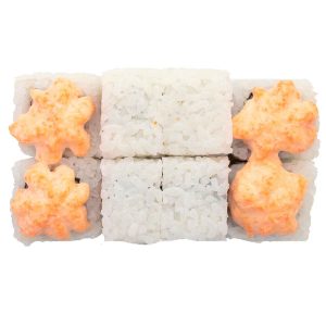 Запеченный ролл Сезам с лососем и сыром моцарелла