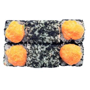 Запеченный ролл Флорида с окунем и копченой куриной грудкой