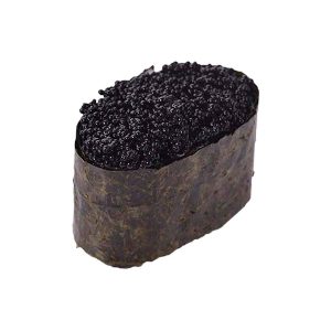 Гункан суши с черной икрой масаго